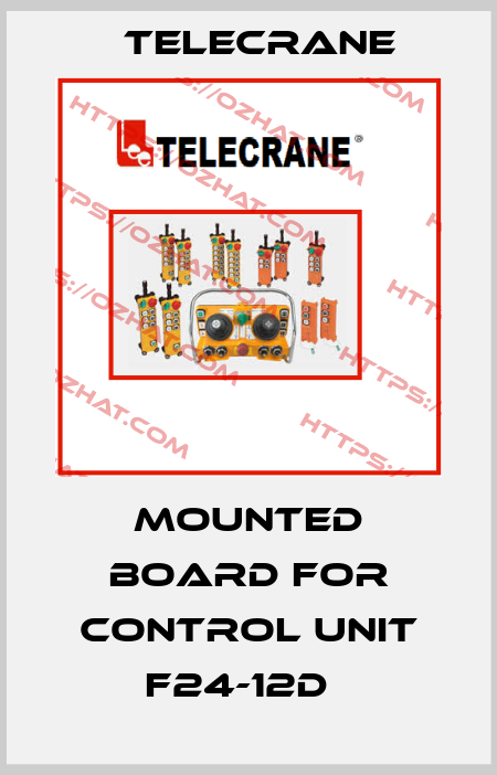 Mounted board for control unit F24-12D   Telecrane