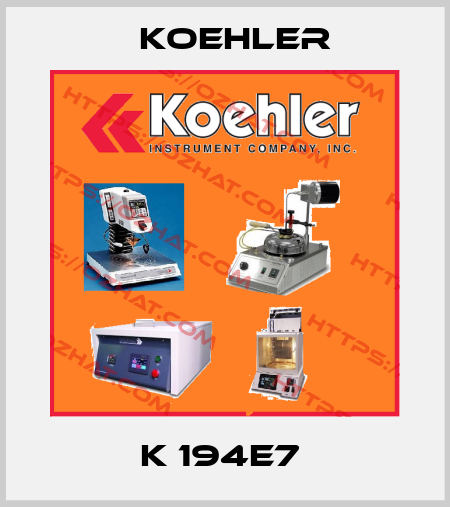 K 194E7  Koehler