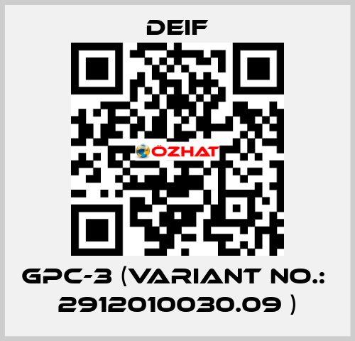 GPC-3 (Variant no.:  2912010030.09 ) Deif