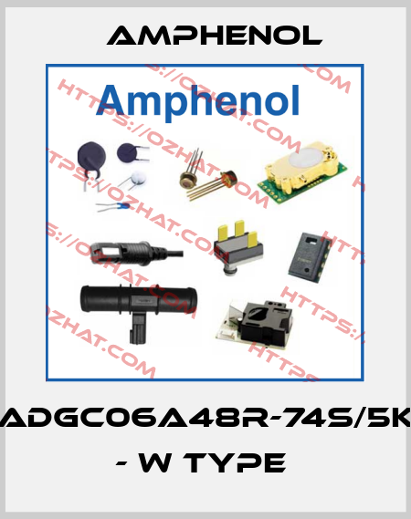 ADGC06A48R-74S/5K - W TYPE  Amphenol