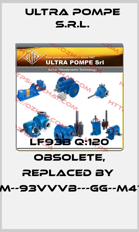 LF93B Q:120 obsolete, replaced by  PGLM--93VVVB---GG--M4112M Ultra Pompe S.r.l.