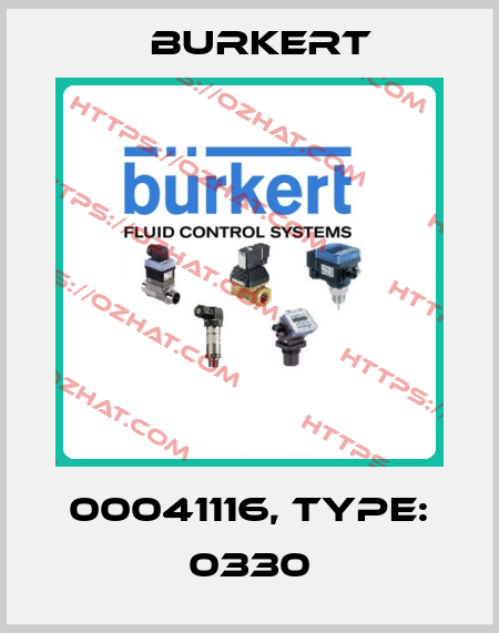 00041116, Type: 0330 Burkert