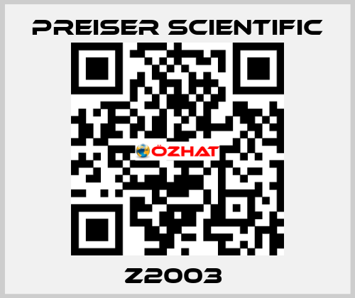 Z2003  Preiser Scientific