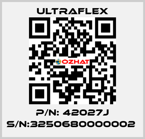 P/N: 42027J S/N:3250680000002  Ultraflex