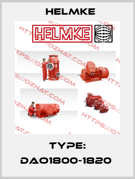 Type: DAO1800-1820  Helmke
