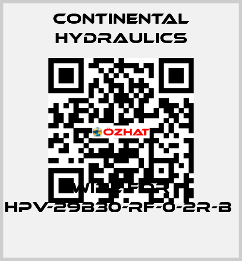 wire for HPV-29B30-RF-0-2R-B  Continental Hydraulics