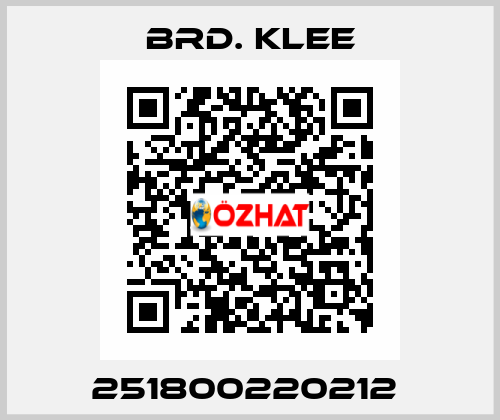 251800220212  Brd. Klee