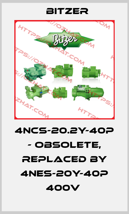 4ncs-20.2y-40p - obsolete, replaced by 4NES-20Y-40P 400V  Bitzer