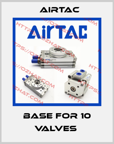 base for 10 valves  Airtac