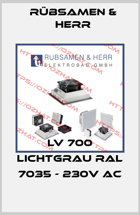 LV 700 Lichtgrau RAL 7035 - 230V AC Rübsamen & Herr
