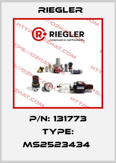 P/N: 131773 Type: MS2523434  Riegler