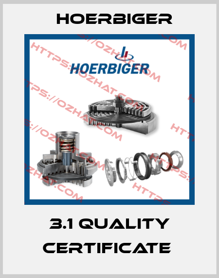 3.1 quality certificate  Hoerbiger