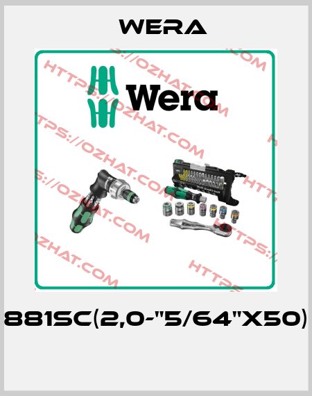 881SC(2,0-"5/64"x50)  Wera