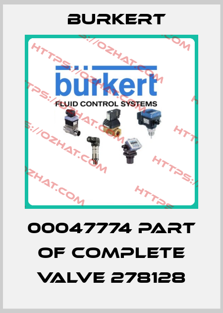 00047774 part of complete valve 278128 Burkert