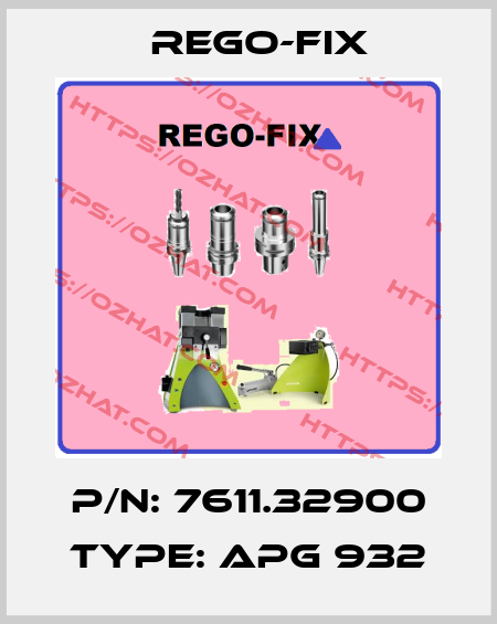 P/N: 7611.32900 Type: APG 932 Rego-Fix