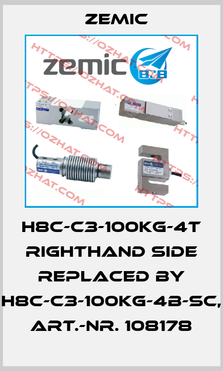 H8C-C3-100KG-4T RIGHTHAND SIDE REPLACED BY H8C-C3-100kg-4B-SC, Art.-Nr. 108178 ZEMIC