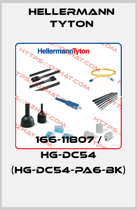 166-11807 / HG-DC54 (HG-DC54-PA6-BK) Hellermann Tyton