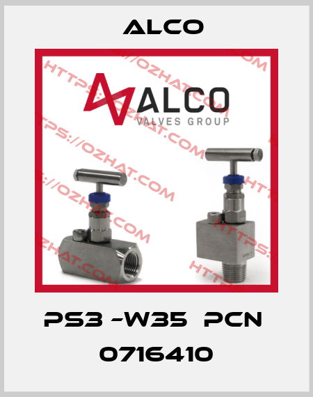 PS3 –W35  PCN  0716410 Alco
