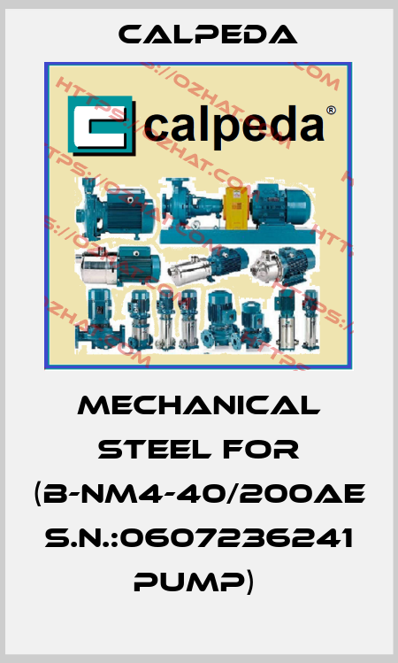 MECHANICAL STEEL FOR (B-NM4-40/200AE S.N.:0607236241 PUMP)  Calpeda