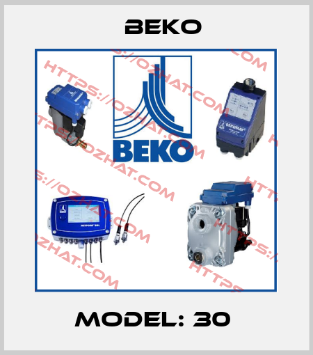Model: 30  Beko