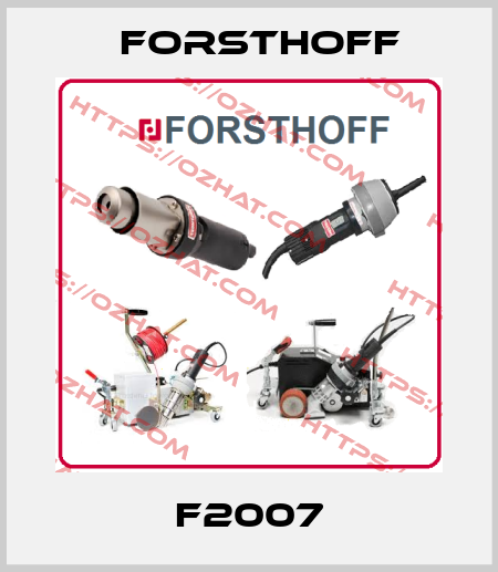 F2007 Forsthoff