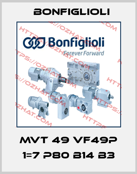 MVT 49 VF49P 1=7 P80 B14 B3 Bonfiglioli
