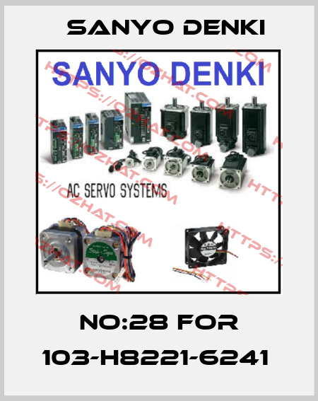 NO:28 FOR 103-H8221-6241  Sanyo Denki