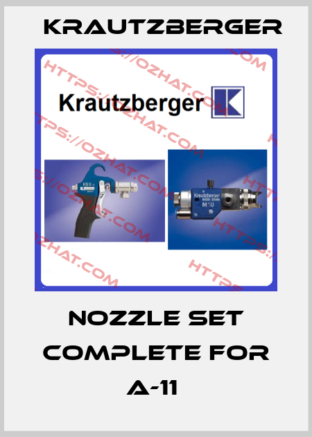 NOZZLE SET COMPLETE FOR A-11  Krautzberger