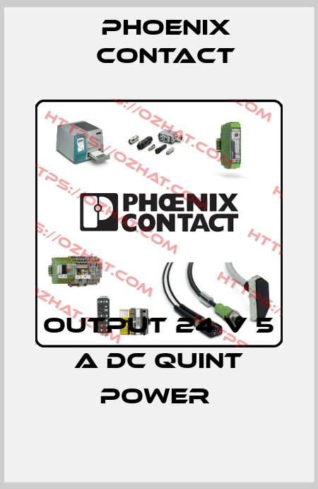 OUTPUT 24 V 5 A DC QUINT POWER  Phoenix Contact