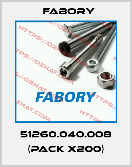 51260.040.008 (pack x200) Fabory