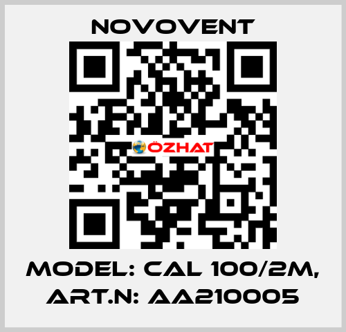 Model: CAL 100/2M, Art.N: AA210005 Novovent