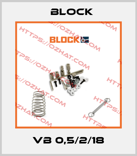 VB 0,5/2/18 Block