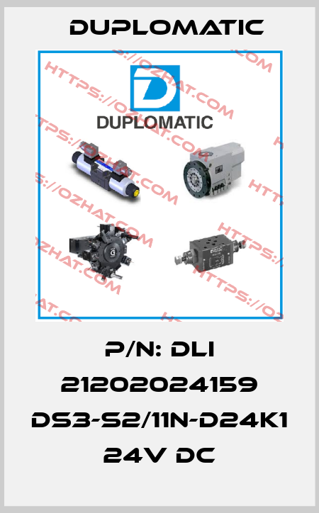 P/N: DLI 21202024159 DS3-S2/11N-D24K1 24V DC Duplomatic