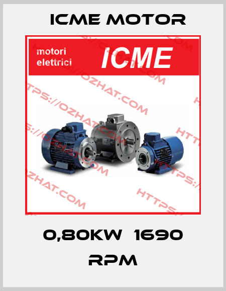 0,80kW  1690 rpm Icme Motor