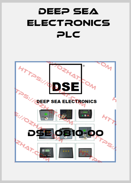 DSE 0810-00 DEEP SEA ELECTRONICS PLC