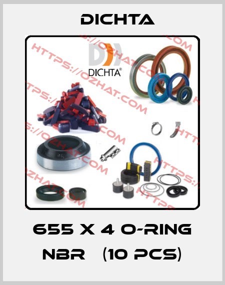 655 X 4 O-RING NBR   (10 pcs) Dichta