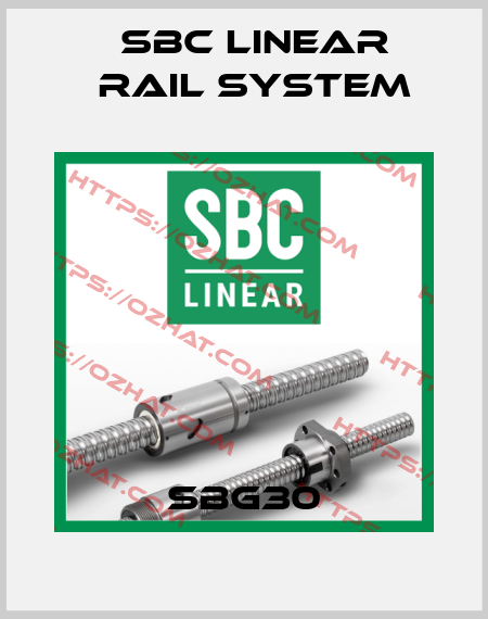 SBG30 SBC Linear Rail System
