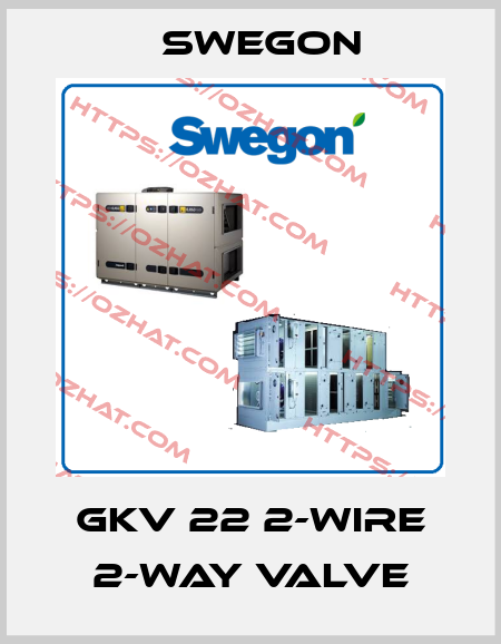 GKV 22 2-wire 2-way valve Swegon