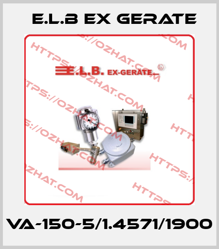 VA-150-5/1.4571/1900 E.L.B Ex Gerate