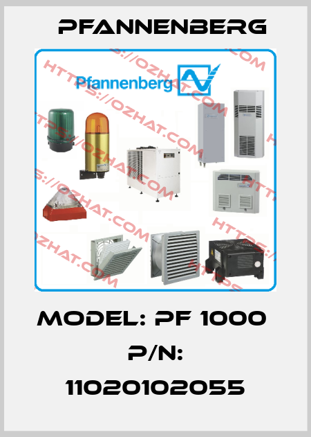 Model: PF 1000     P/N: 11020102055 Pfannenberg