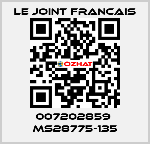 007202859  MS28775-135 LE JOINT FRANCAIS