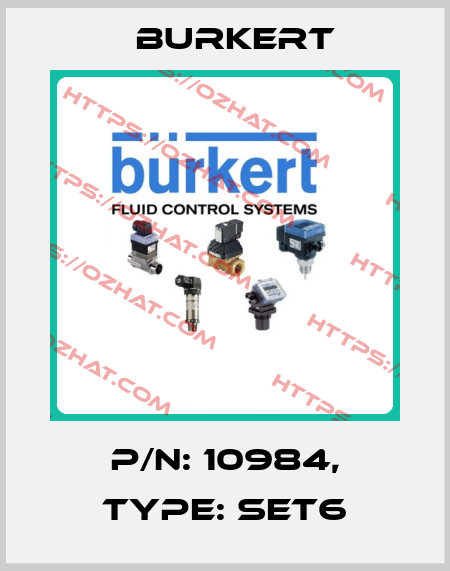 P/N: 10984, Type: SET6 Burkert
