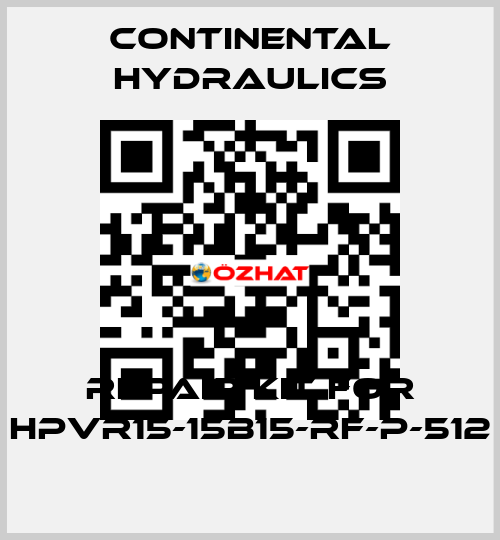 Repair kit for HPVR15-15B15-RF-P-512 Continental Hydraulics