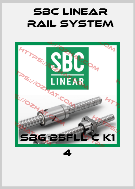SBG 25FLL C K1 4 SBC Linear Rail System