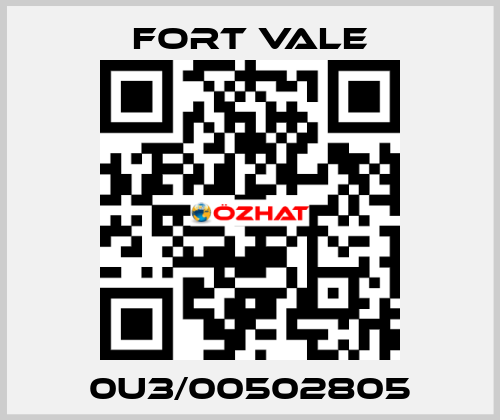 0U3/00502805 Fort Vale