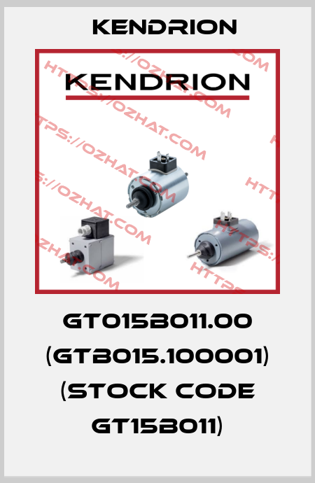 GT015B011.00 (GTB015.100001) (stock code GT15B011) Kendrion