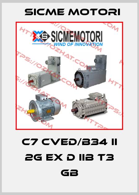 C7 CVED/B34 II 2G Ex d IIB T3 Gb Sicme Motori