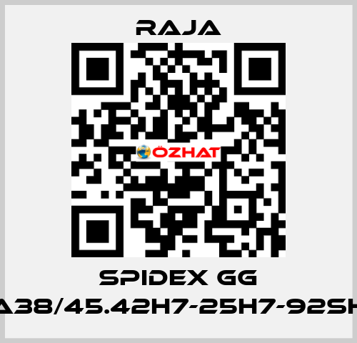 SPIDEX GG A38/45.42H7-25H7-92SH Raja