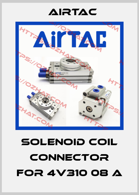 Solenoid coil connector for 4V310 08 A Airtac