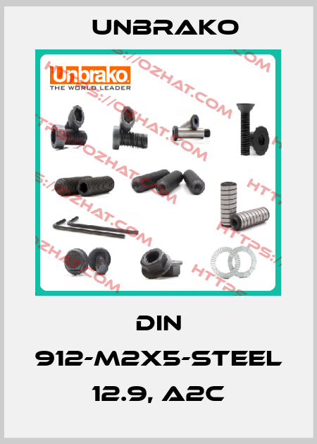 DIN 912-M2X5-Steel 12.9, A2C Unbrako